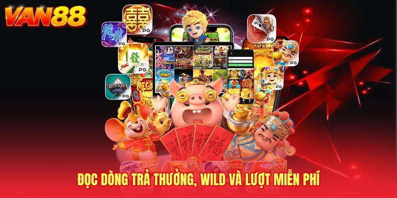 Đọc dòng trả thưởng, Wild và lượt miễn phí